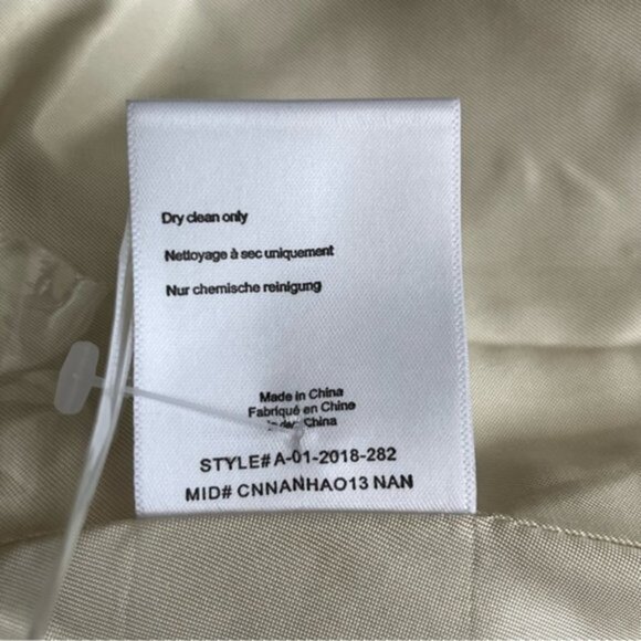 NWT Anine Bing Kaia‎ Blazer Oversized Linen Blend Zebra Stripe Double Breas Sz M - Picture 6 of 11